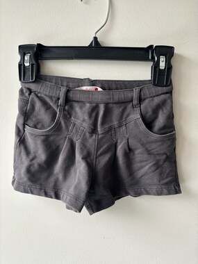 Boboli Girls Grey French Terry Knit Pull-On Shorts Size 4